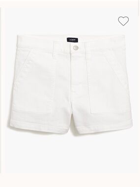 NEVER WORN J. Crew Factory White High-Waist Utility Style Shorts